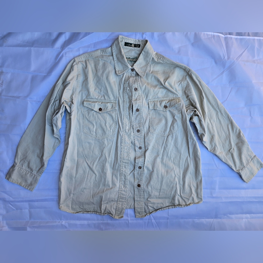 Royal Robbin’s - Men’s Rugged outdoor clothing Beige‎ Button-Up Shirt Sz M